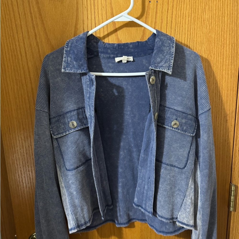 Mystree Faded Blue Jean Jacket